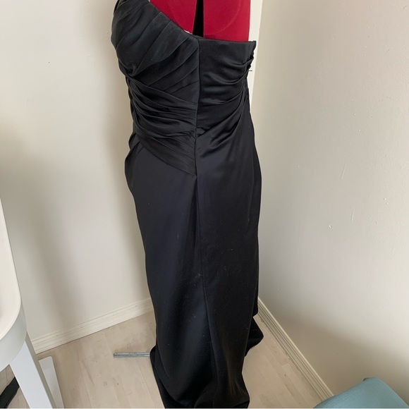 Bari Jay little black dress bridesmaid prom size 14 floor length - Picture 4 of 9